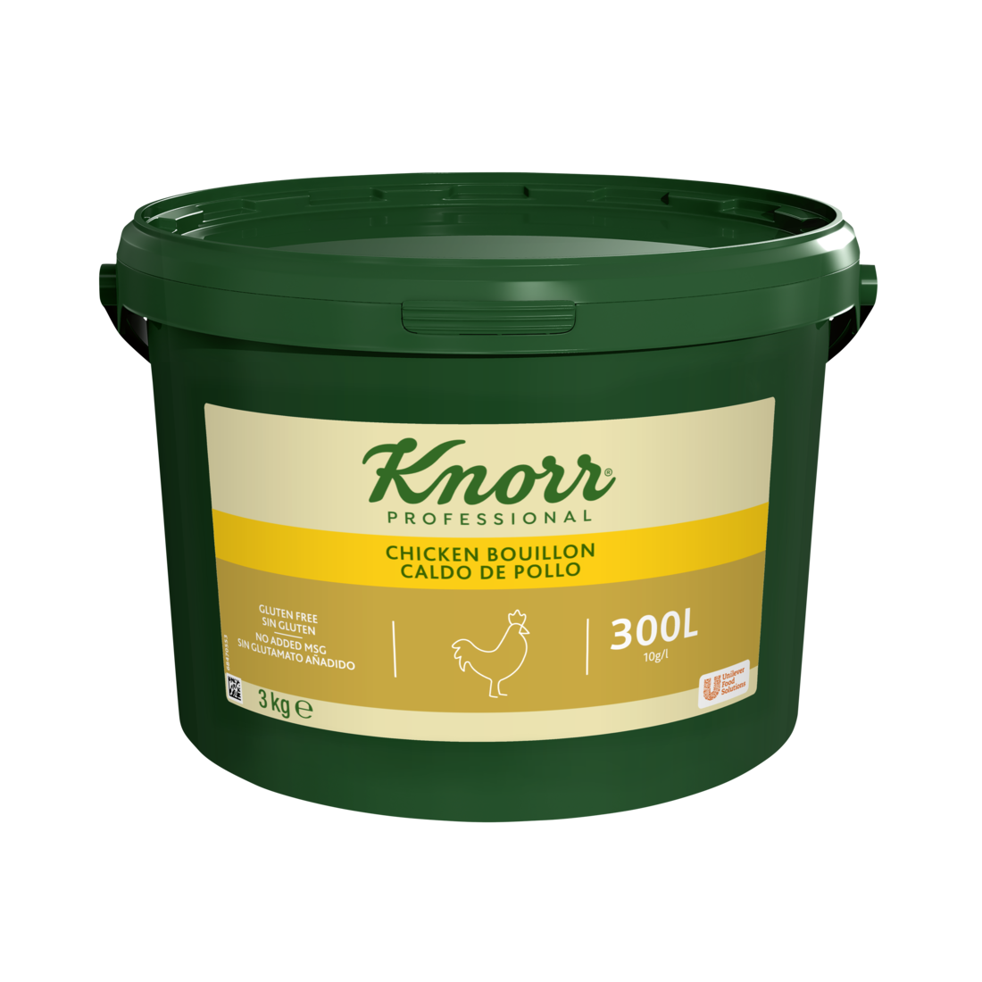 KNORR Tyúkhúsleves alap - Allergénmentes* 3kg - A Knorr Professional allergén*- és adalékanyag mentes bouillonok minden igényt kielégítenek.